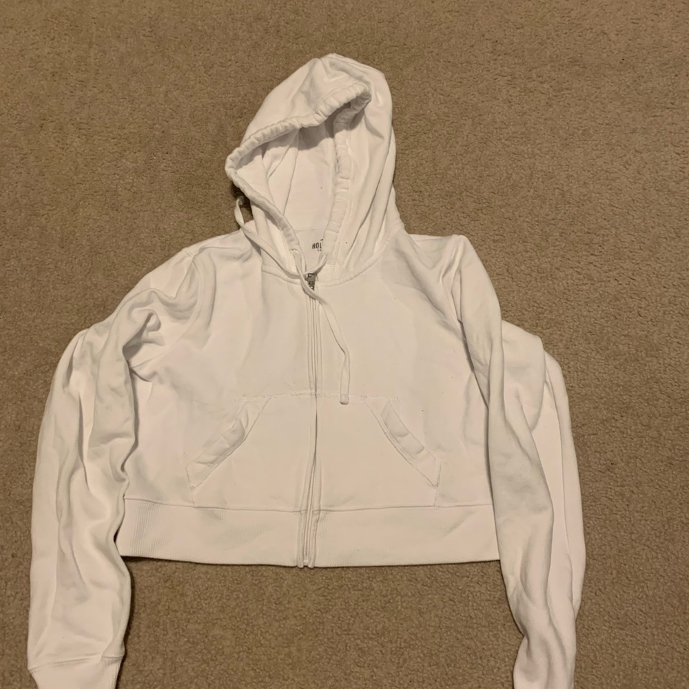 Hollister Cropped Zip Up